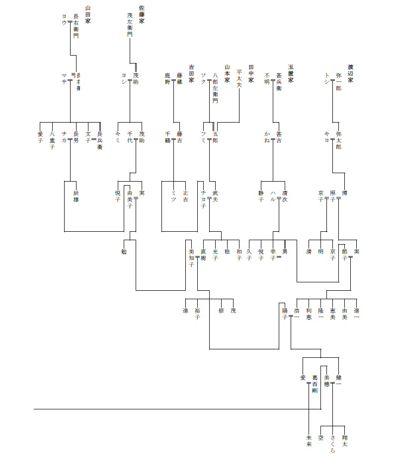 トップイメージカタログ 壮大 家 系図 ワード